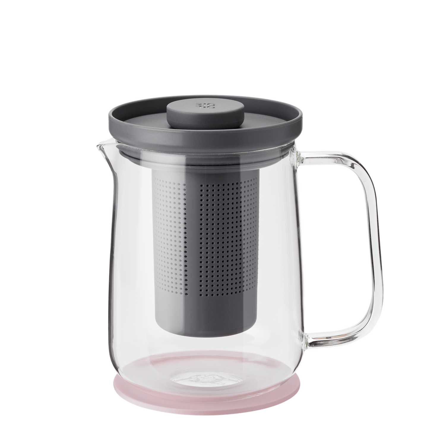 BREW-IT press tea maker 23.7 oz grey / rose  Z00421   (Colli 1)